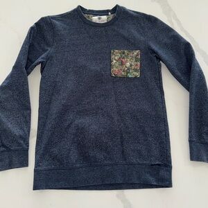 On The Byas PacSun Heathered Crewneck Fleece Pocket Sweatshirt Unisex S